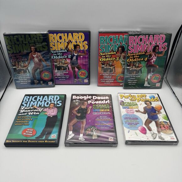 Richard Simmons Sweatin' to the Oldies DVD Lot1 2 3 4 And More 20th USED & NEW